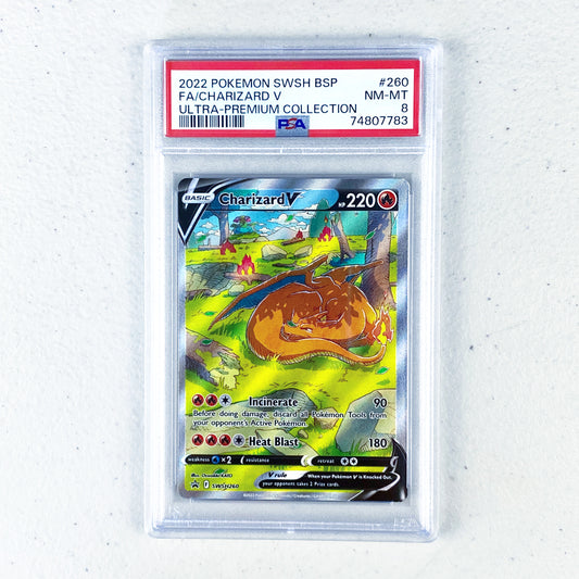 PSA 8 Charizard V Full Art Promo UPC