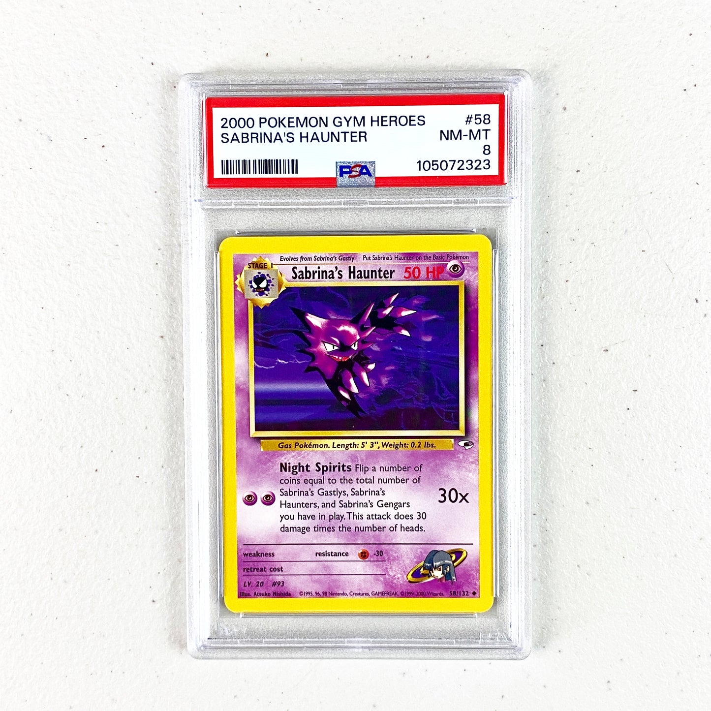 PSA 8 Sabrinas Haunter Gym Challenge