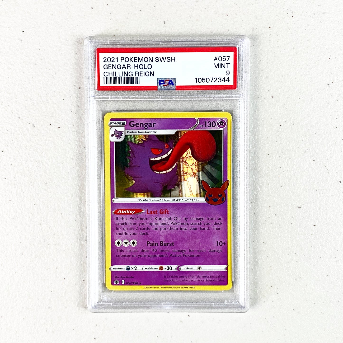 PSA 9 Gengar Holo Trick Or Trade
