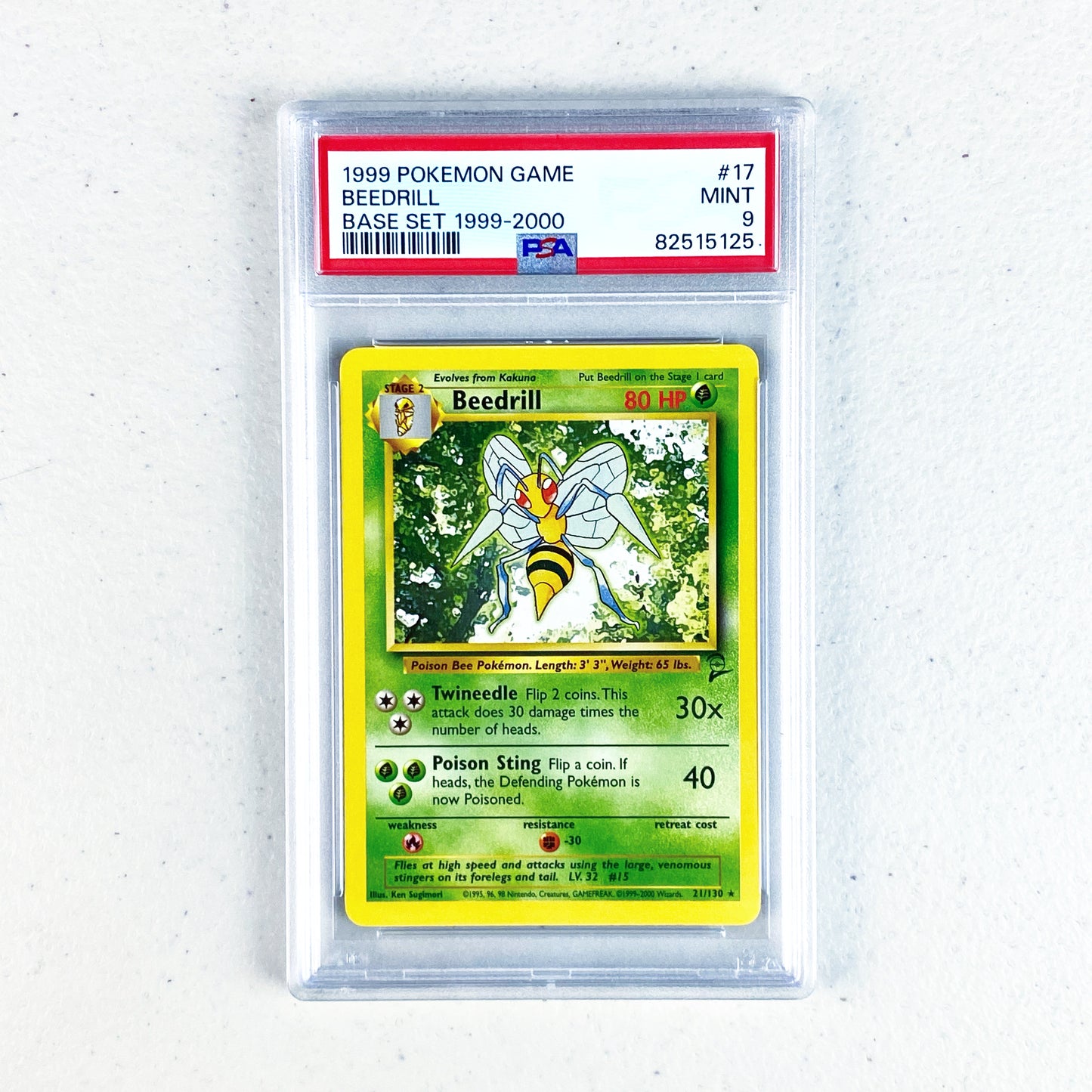 PSA 9 Beedrill Base Set 2
