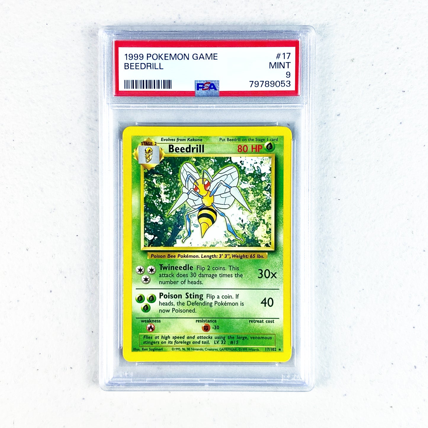 PSA 9 1999 Beedrill Base Set