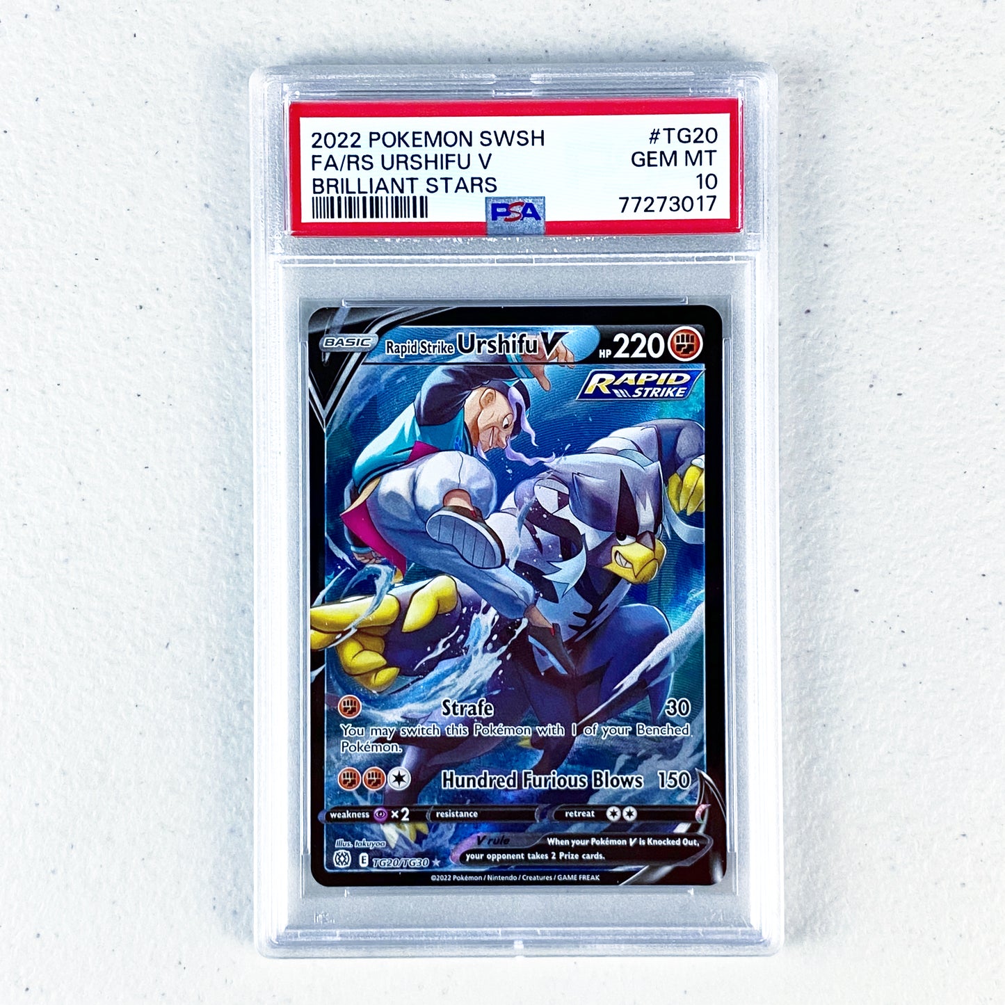 PSA 10 Rapid Strike Urshifu V Alternate Art
