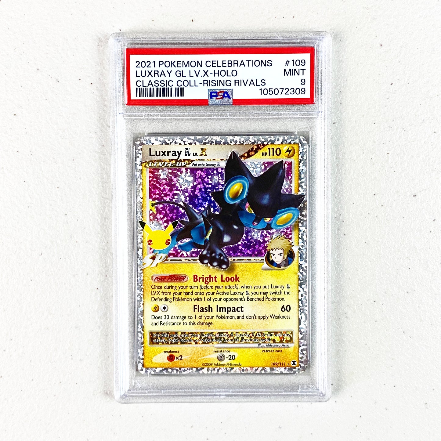 PSA 9 Luxray Celebrations Classic Collection