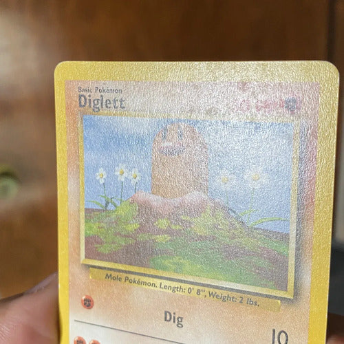 Lp Diglett Base Set Cartas Pokemon Tcg Vintage A Digglet Inglés