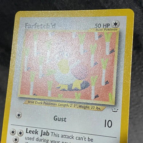 Nm Farfetch Neo Revelation Cartas Tcg Pokemon Vintage Farfetch Inglés