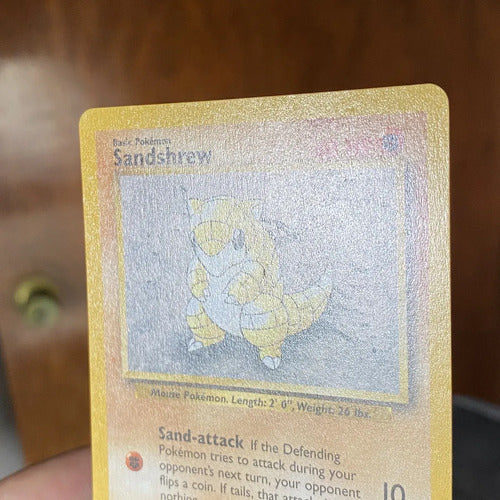 Near Mint Sandshrew Base Set Cartas Pokemon Tcg Vintage Sandshrew Inglés