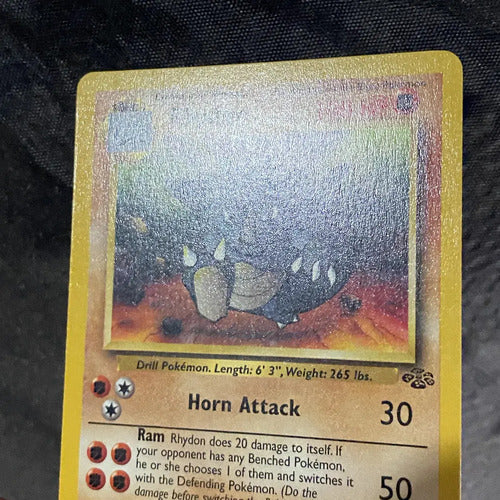 Lp Rhydon Jungle Cartas Tcg Pokemon Vintage B Rhydon Inglés