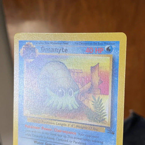 Nm Omanyte Fossil Cartas Pokemon Tcg Vintage Omanyte Inglés