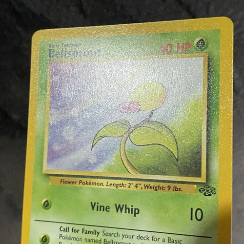 Damaged Bellsprout Jungle Cartas Tcg Pokemon Vintage A Bellsprout Inglés