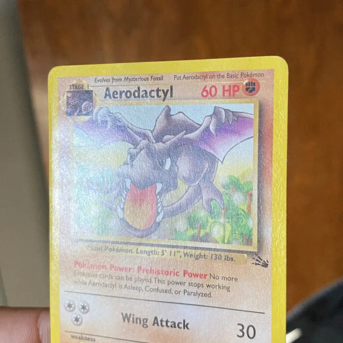 Damaged Aerodactyl Fossil Cartas Pokemon Tcg Vintage Aerodactyl Inglés