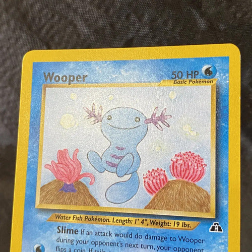 Lp Wooper Neo Discovery Cartas Tcg Pokemon Vintage Wooper Inglés