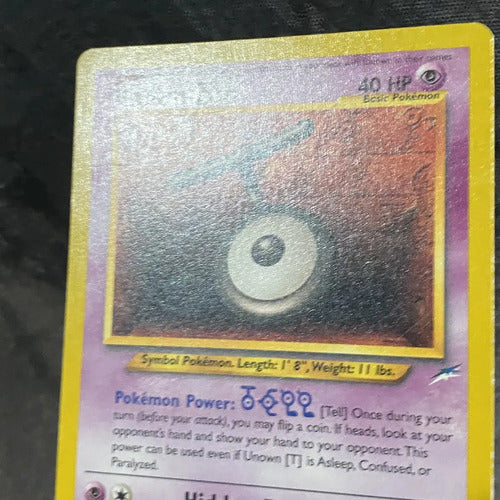 Lp Unown T Neo Destiny Cartas Tcg Pokemon Vintage Unown T Inglés
