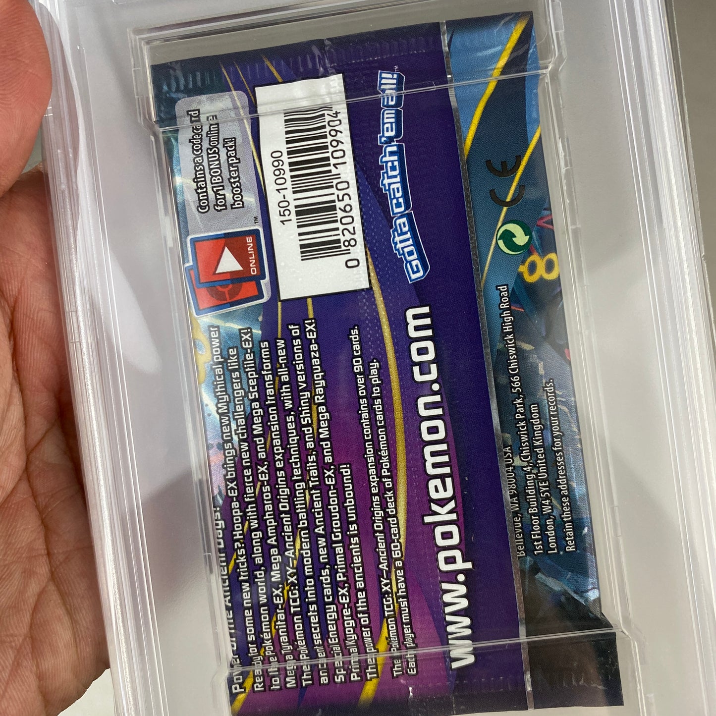 PSA 8 Ancient Origins Booster Pack XY Mega Rayquaza