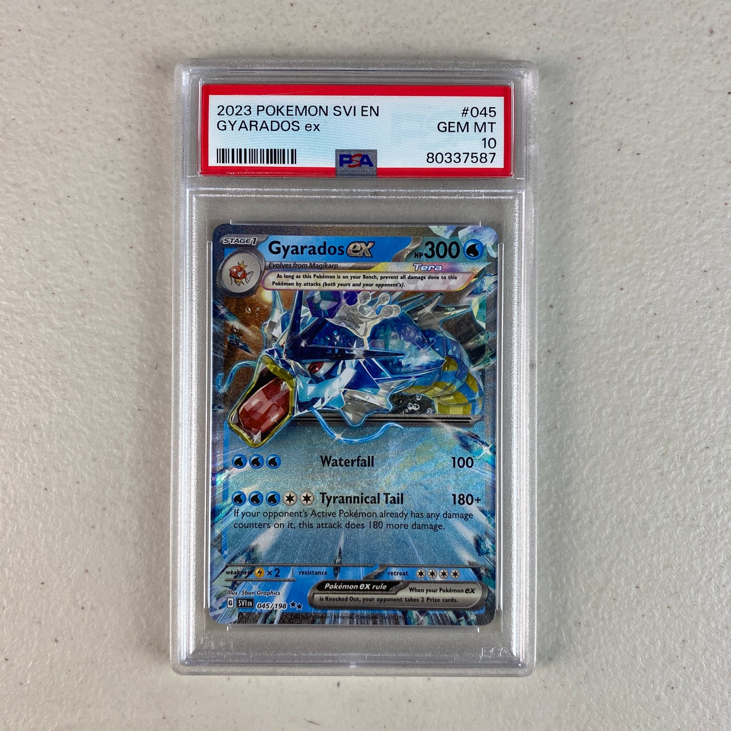 PSA 10 Gyarados EX Scarlet and Violet