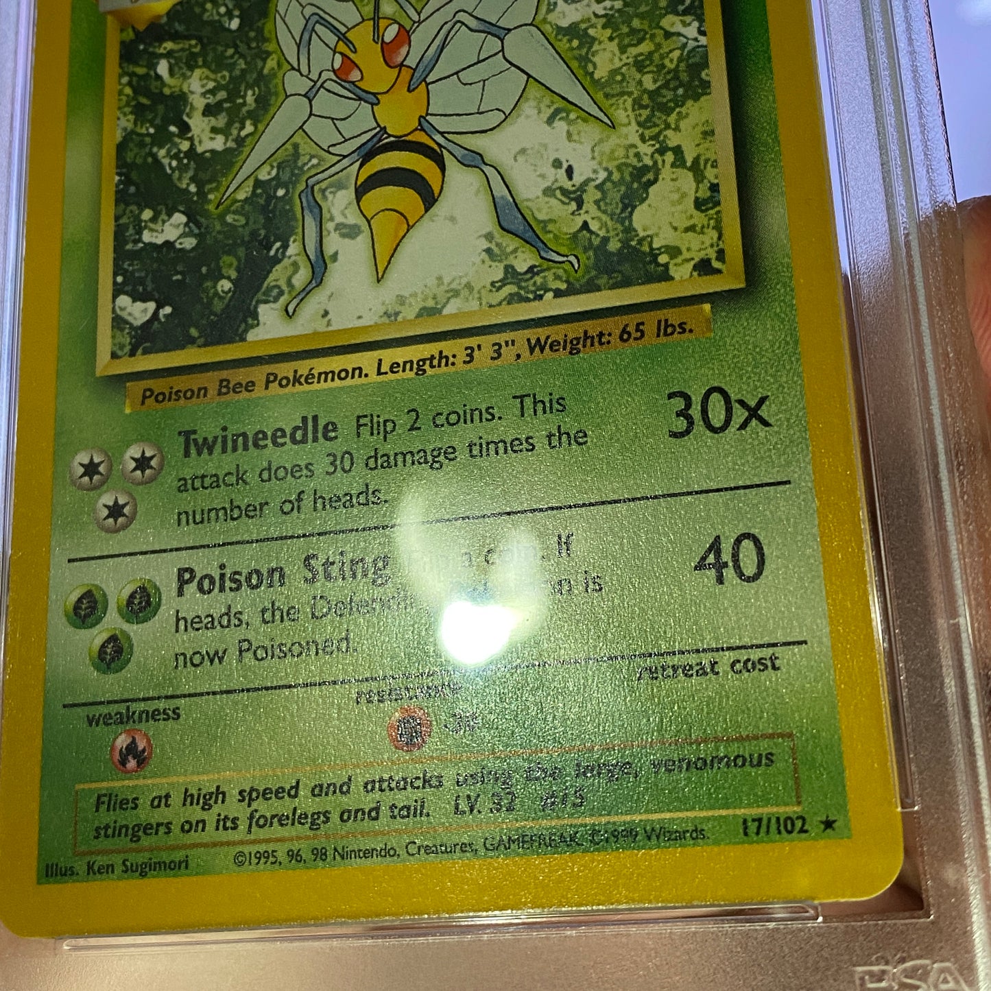 PSA 9 1999 Beedrill Base Set