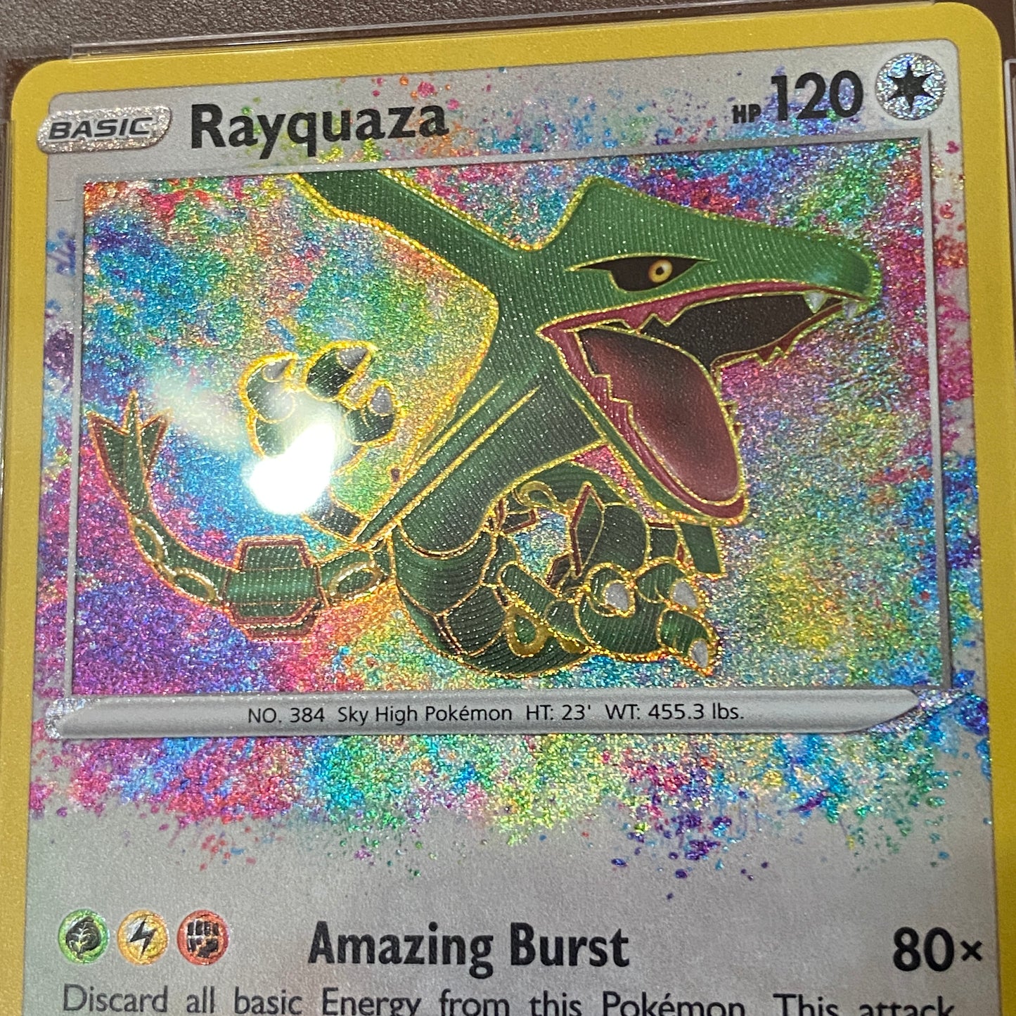 PSA 9 Rayquaza Amazing Rare Vivid Voltage