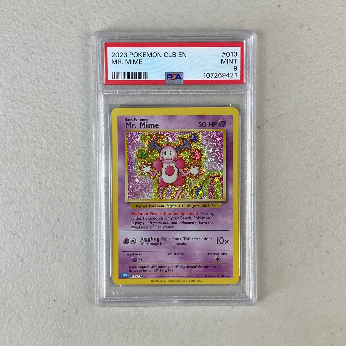 PSA 9 Mr Mime Classic Collection
