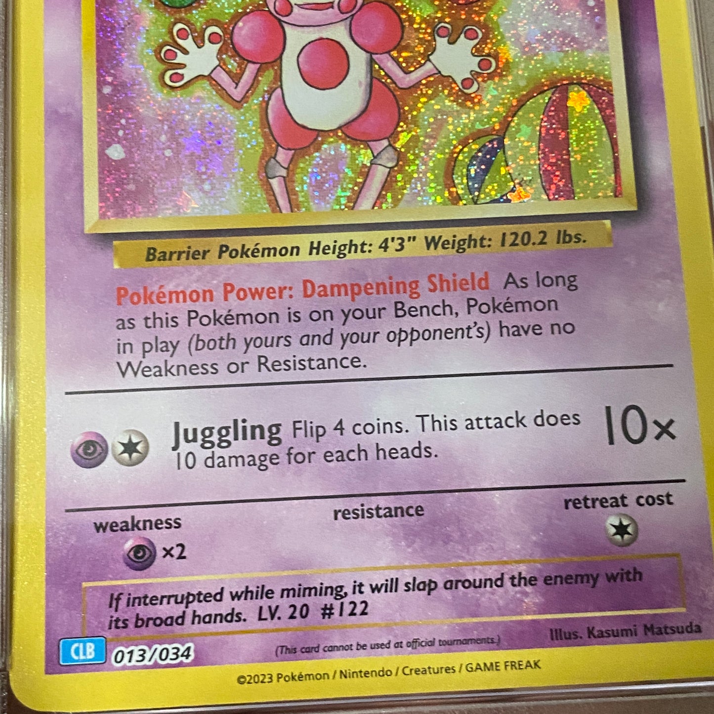 PSA 9 Mr Mime Classic Collection