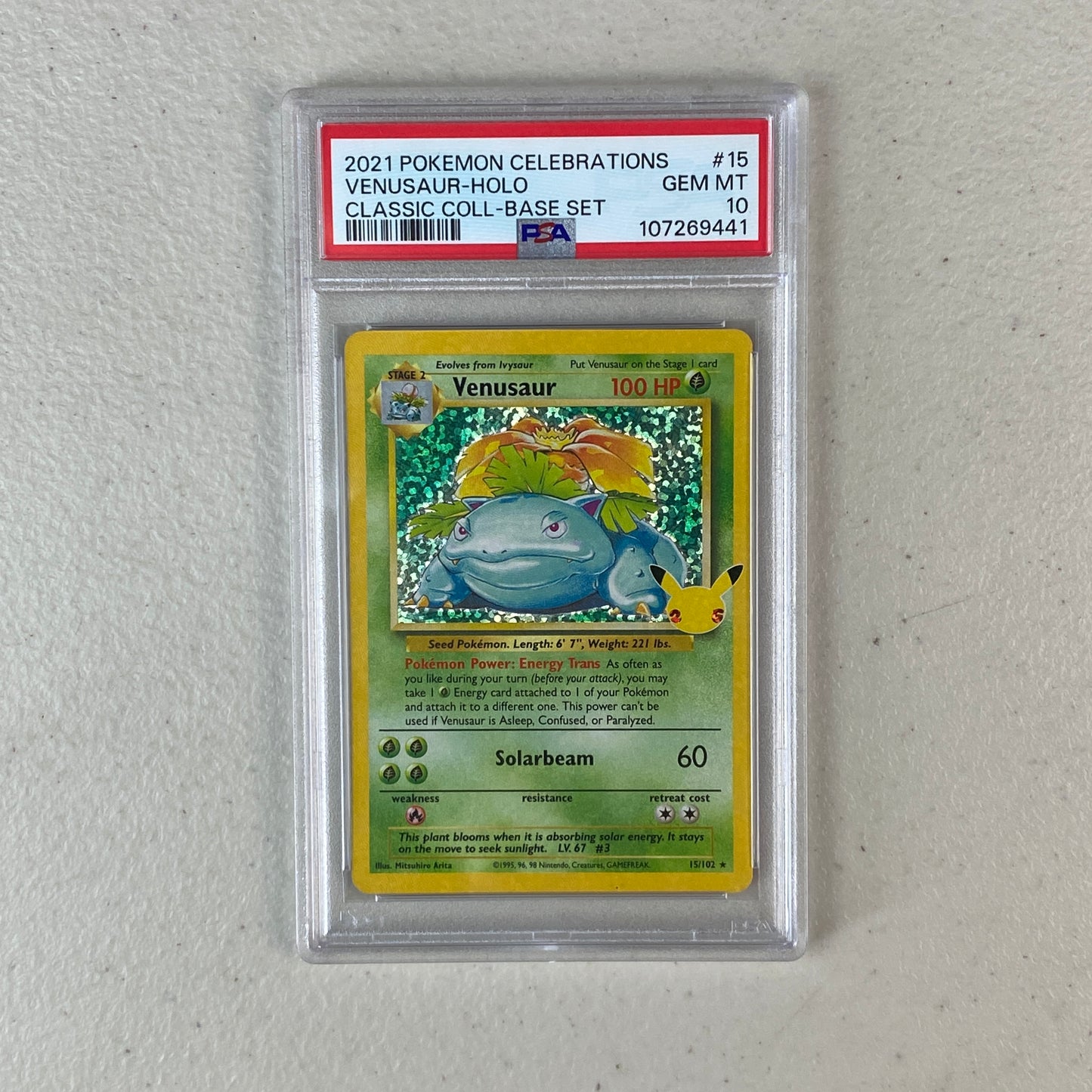 PSA 10 Venusaur Celebrations Classic Collection