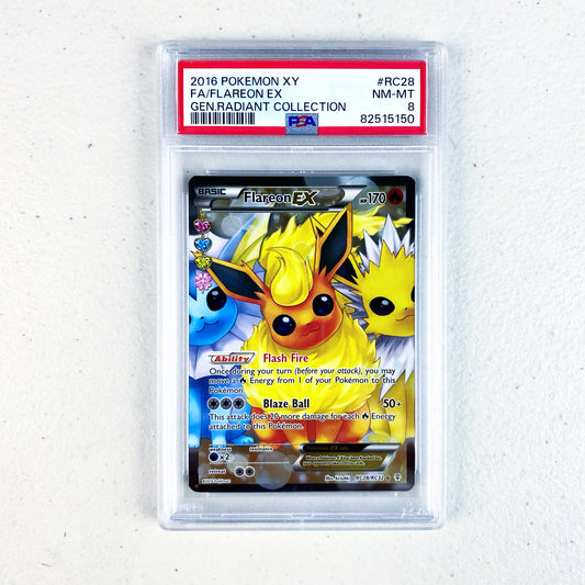 PSA 8 Flareon EX Radiant Collection Generations