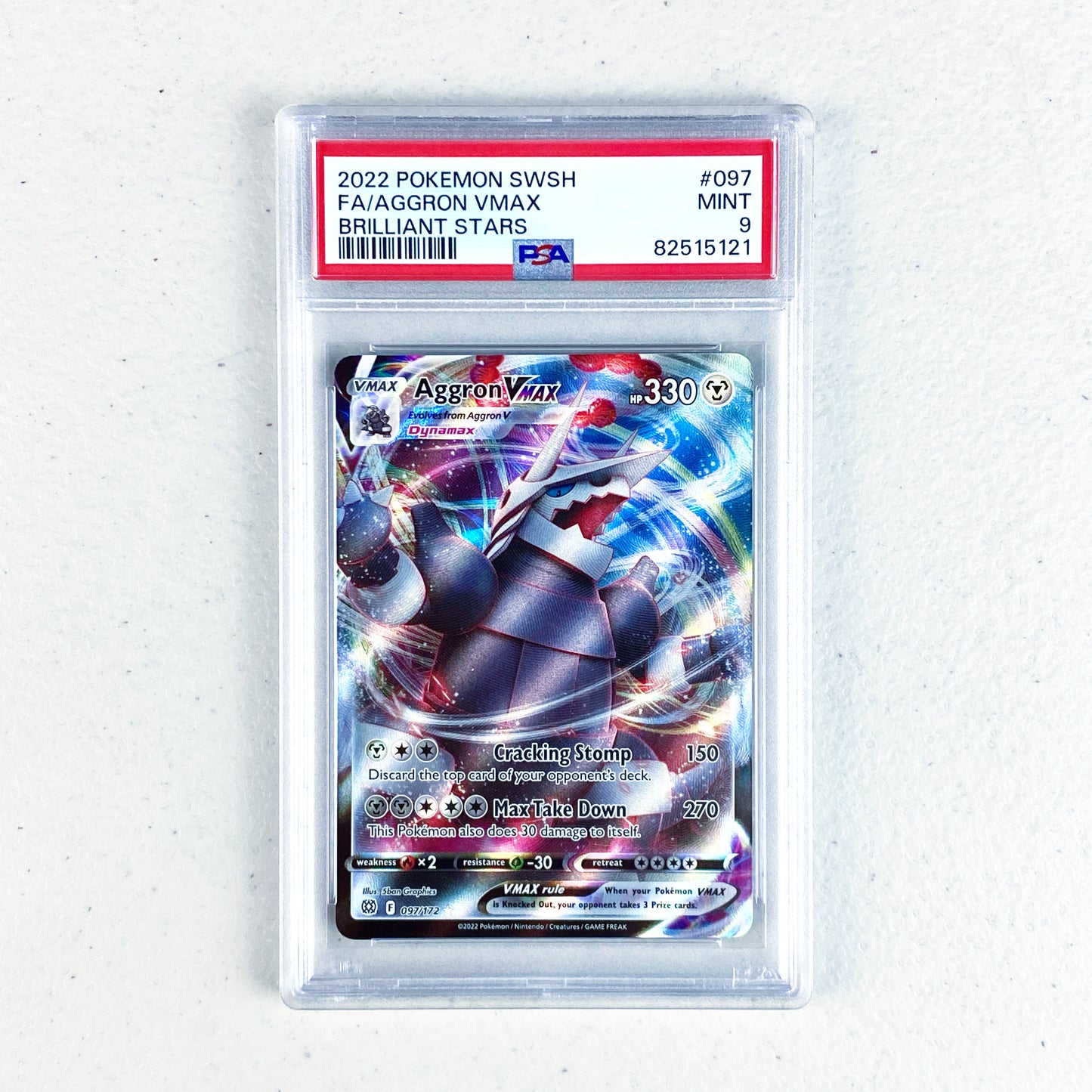 PSA 9 Aggron VMAX Astral Radiance