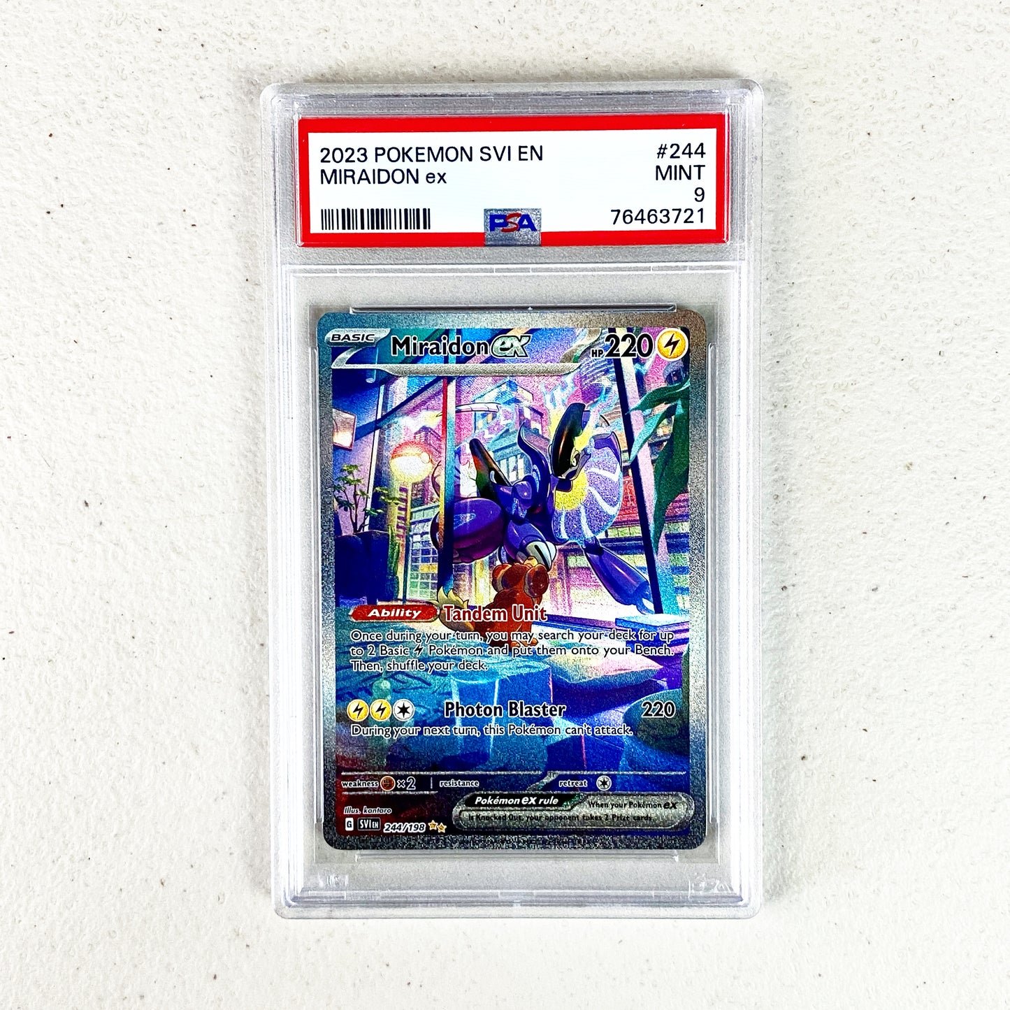 PSA 9 Miraidon EX Special Illustration Rare Scarlet and Violet Base Set