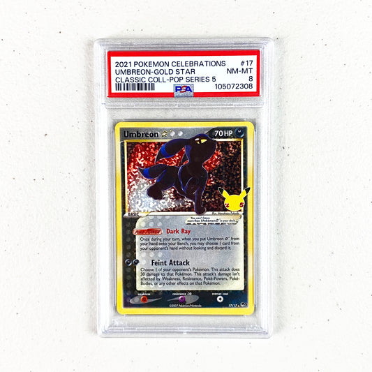 PSA 8 Umbreon Gold Star Celebrations Classic Collection