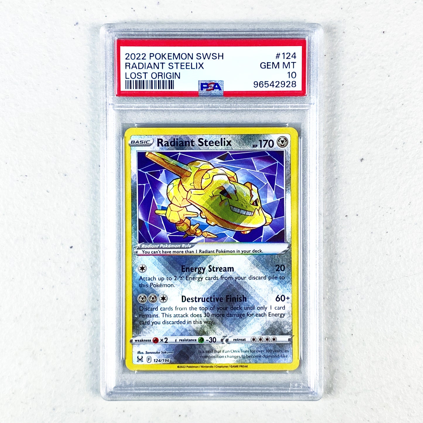 PSA 10 Radiant Steelix Lost Origin