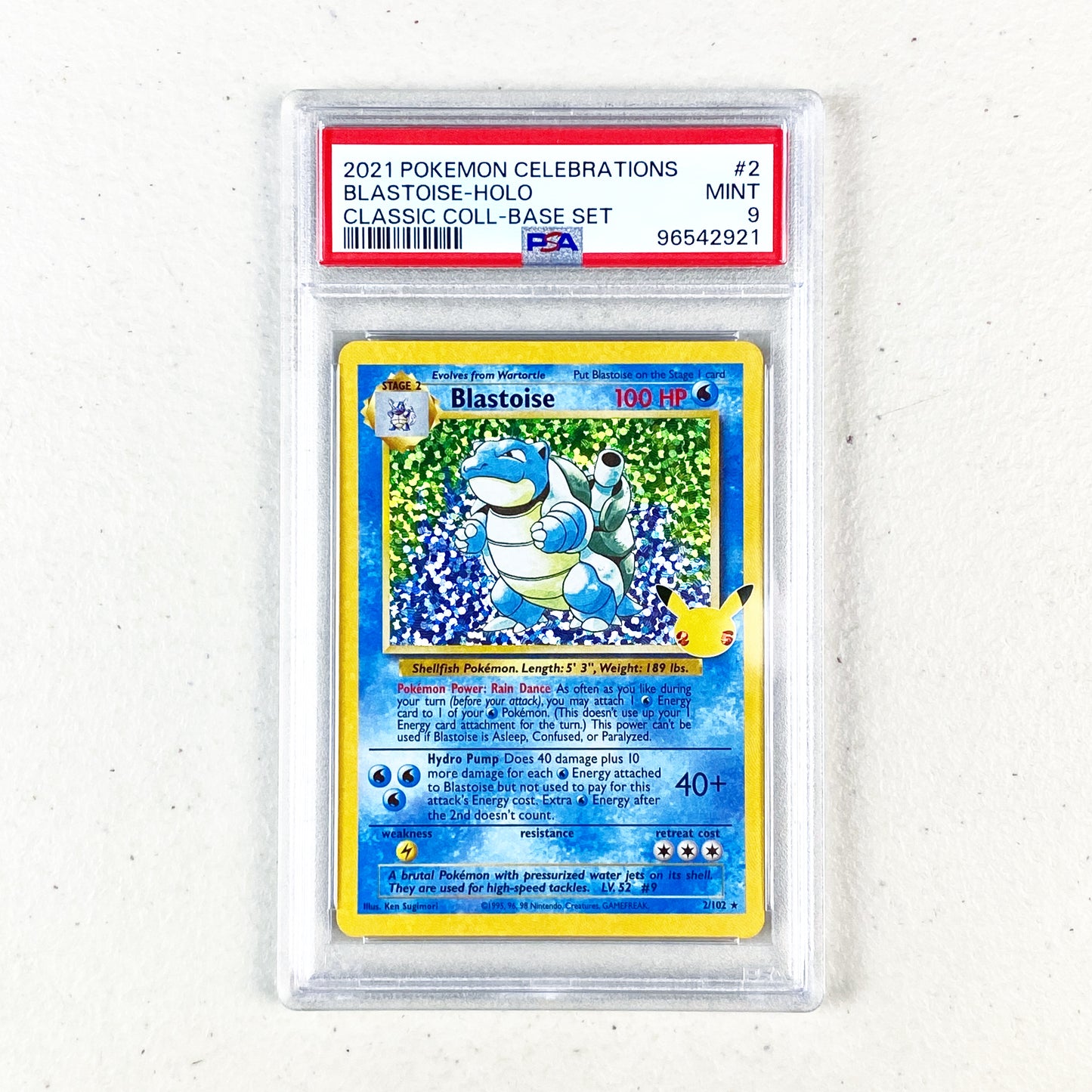 PSA 9 Blastoise Celebrations