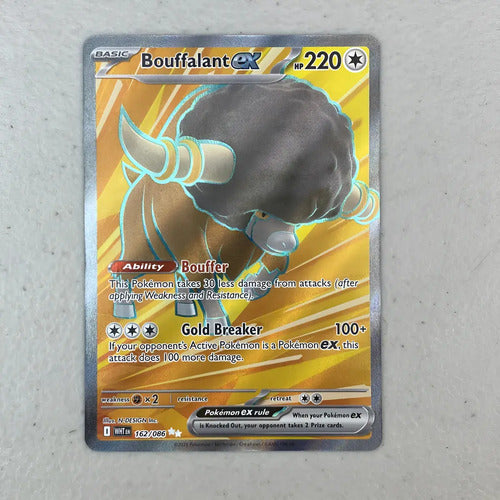 Gem Mint Bouffalant Ex Full White Flare Cartas Pokemon Tcg Bouffalant Ex Inglés