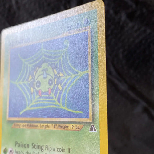 Lp Spinarak Neo Discovery Cartas Tcg Pokemon Vintage Spinarak Inglés
