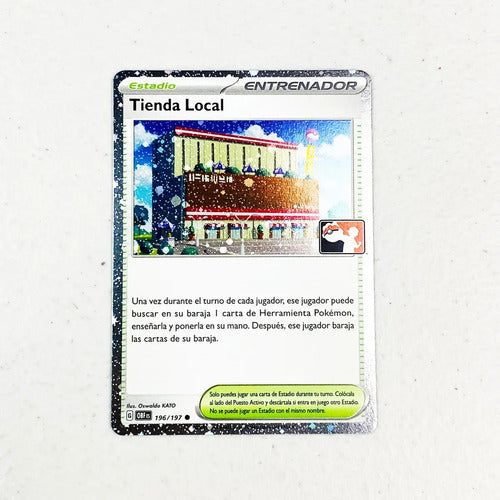 Carta Tienda Local Prize Pack Holo Cartas Pokemon Tcg Tienda Local Español