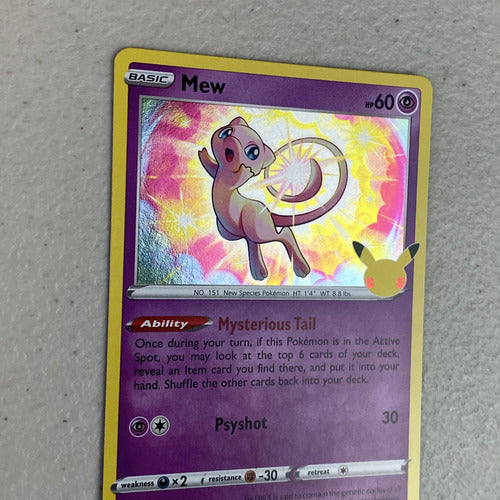 Near Mint Mew Holo Celebrations Cartas Pokemon Tcg Mew Inglés