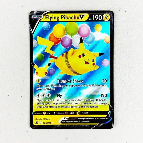 Mint Flying Pikachu V Celebrations Cartas Pokemon Tcg Pikachu V Inglés