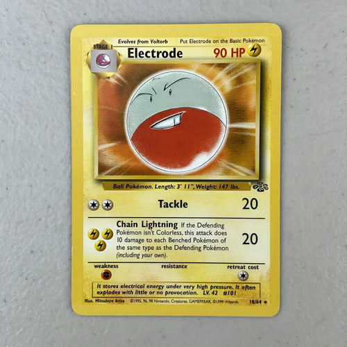Lp Electrode Jungle Cartas Tcg Pokemon Vintage Electrode Inglés