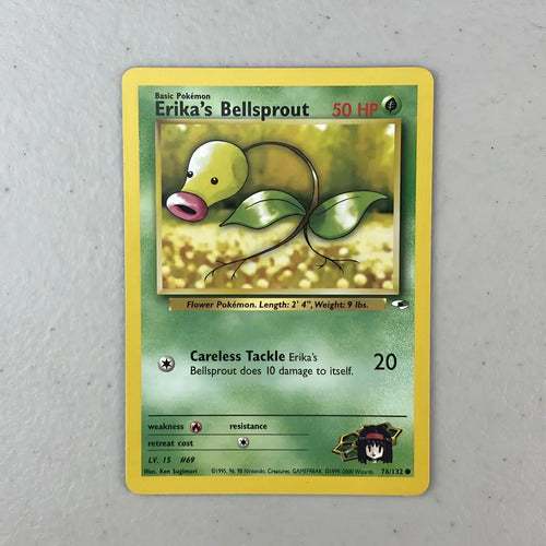 Nm Erikas Bellsporut Gym Challenge Cartas Tcg Pokemon Erikas Bellsprout Inglés