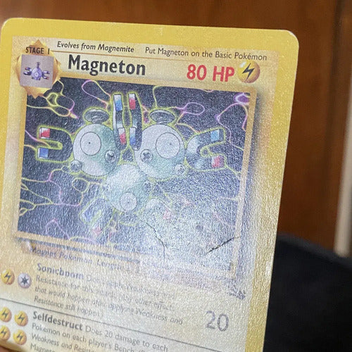 Damaged Magneton Fossil Cartas Pokemon Tcg Vintage Magneton Inglés