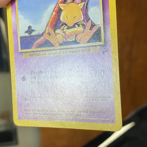 Damaged Abra Base Set 2 Cartas Pokemon Tcg Vintage Abra Inglés
