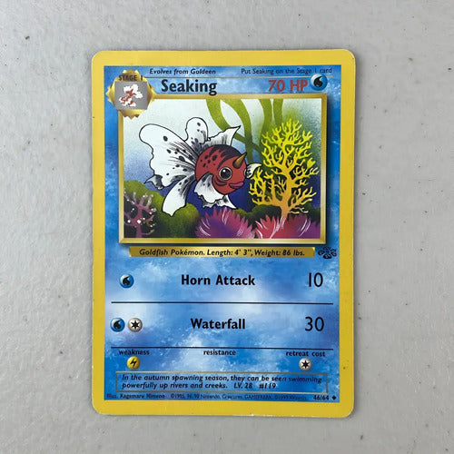 Damaged Seaking Jungle Cartas Tcg Pokemon Vintage Seaking Inglés