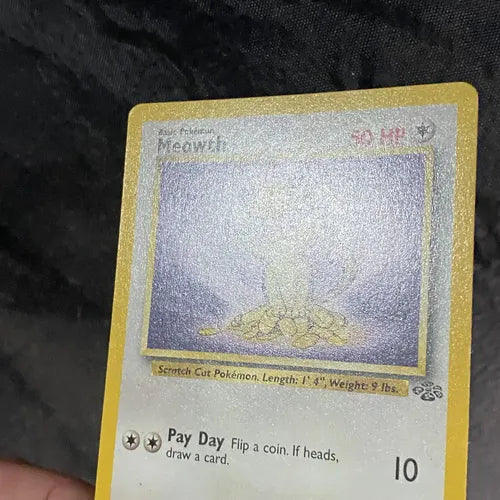 Lp Meowth Jungle Cartas Tcg Pokemon Vintage B Mewoth Inglés