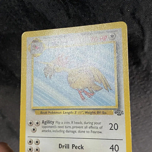 Damaged Fearow Jungle Cartas Tcg Pokemon Vintage A Fearow Inglés