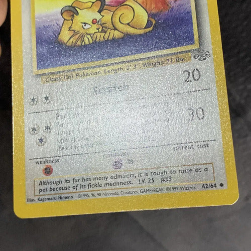 Nm Persian Jungle Cartas Tcg Pokemon Vintage A Persian Inglés