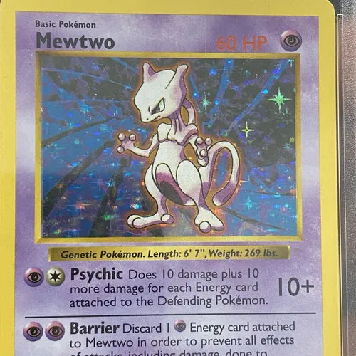 Psa 5 Mewtwo Base Set Shadowless Cartas Pokemon Tcg Psa Mewtwo Ingles