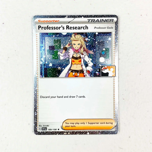 Mint Professor Research Prize Pack Series Cartas Pokemon Tcg Professor Research Inglés