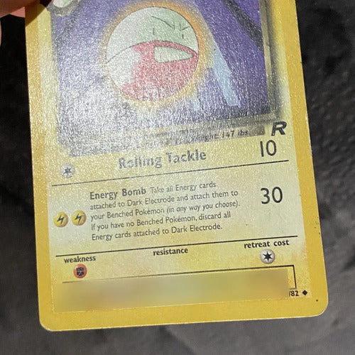 Damaged Dark Electrode Team Rocket Cartas Tcg Pokemon A Dark Electrode Inglés