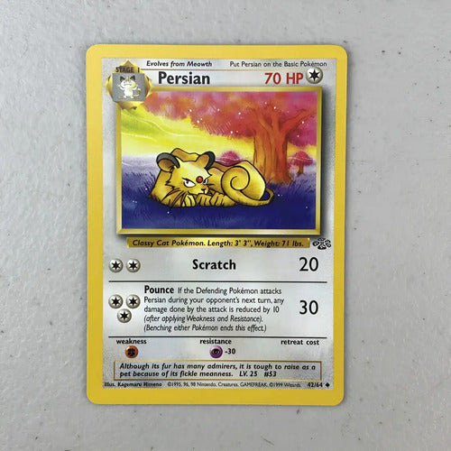 Mint Persian Jungle Cartas Tcg Pokemon Vintage B Persian Inglés
