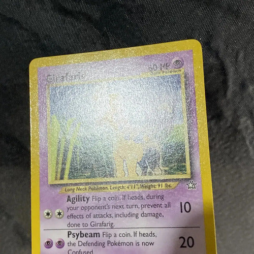 Mint Girafarig Neo Genesis Cartas Tcg Pokemon Vintage Girafarig Inglés
