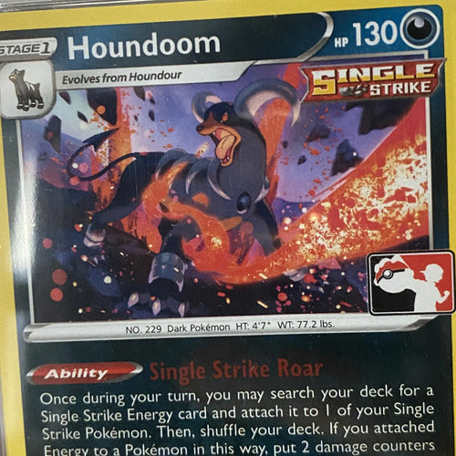 Psa 8 Prize Pack Series Houndoom Cartas Pokemon Tcg Houndoom Inglés