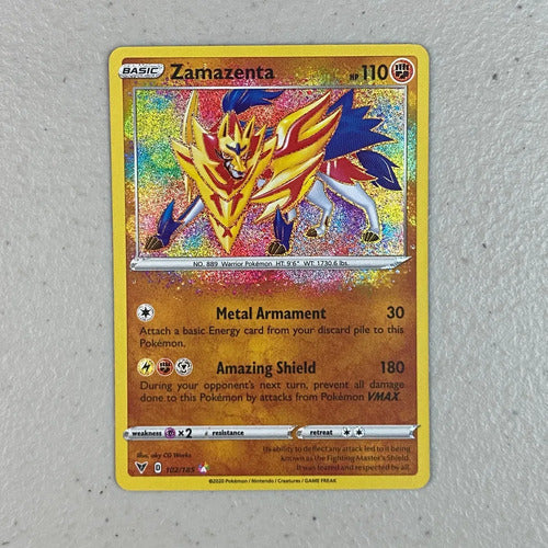 Mint Zamazenta Amazing Rare Vivid Voltage Cartas Pokemon Tcg Zamazenta Amazing Rare Inglés