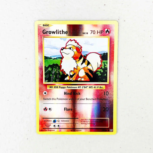 Near Mint Growlithe Reverse Evolutions Cartas Pokemon Tcg Growlithe Inglés